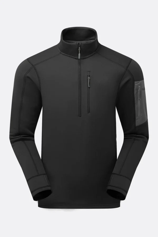 Rab Modulus Pull-On Ανδρική Συνθετική Μπλούζα Slim Fit Black