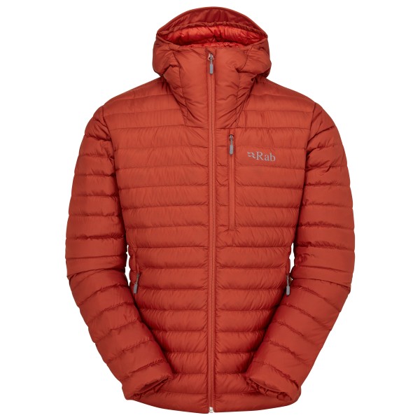 Rab Microlight Alpine Jacket Αντρικό Πουπουλένιο Μπουφάν Regular Fit Tuscan Red