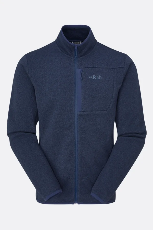 Rab Ryvoan Jacket Ανδρική Fleece Ζακέτα Regular Fit Deep Ink