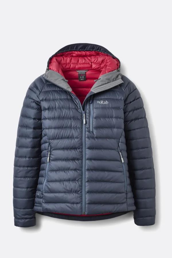 Rab Microlight Alpine Jacket Steel Γυναικείο Πουπουλένιο Μπουφάν