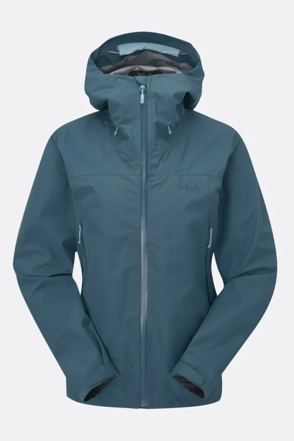 Rab Namche Jacket 3L Gore-Tex Γυναικείο Αδιάβροχο Regular Fit Orion Blue