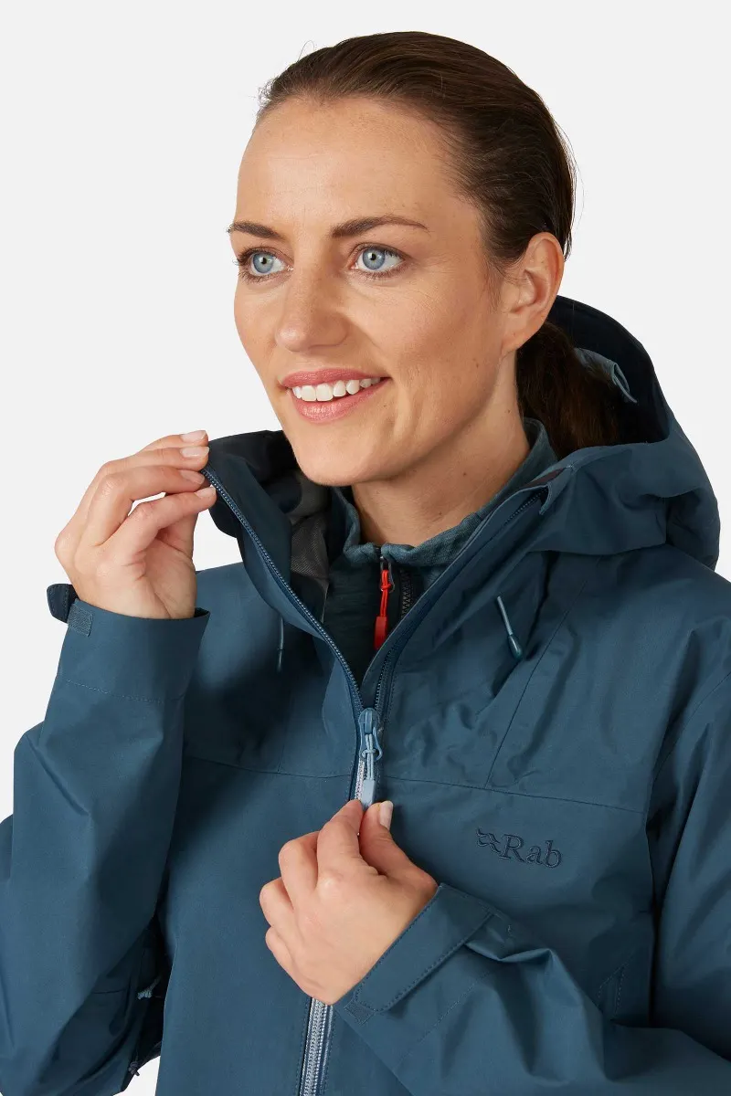Rab Namche Jacket 3L Gore-Tex Γυναικείο Αδιάβροχο Regular Fit Orion Blue - Image 7