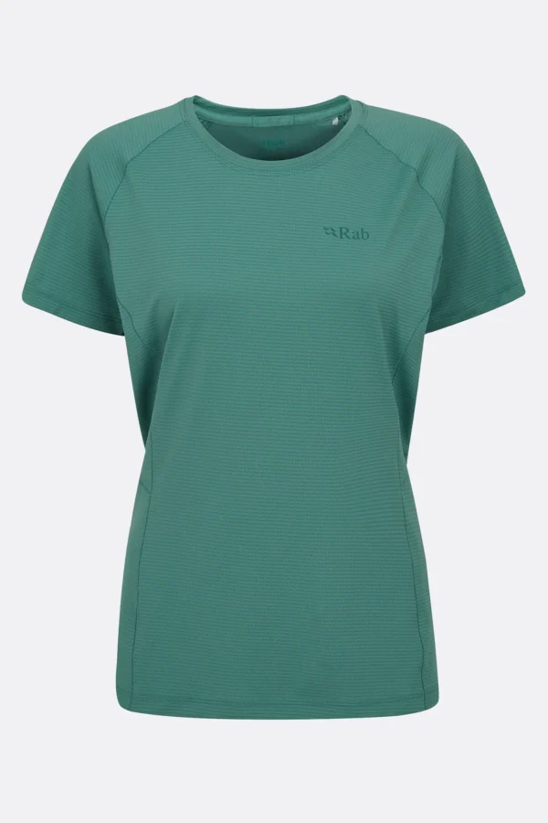 Rab Sonic Γυναικείο Κοντομάνικο Συνθετικό Τεχνικό Μπλουζάκι Regular Fit Eucalyptus