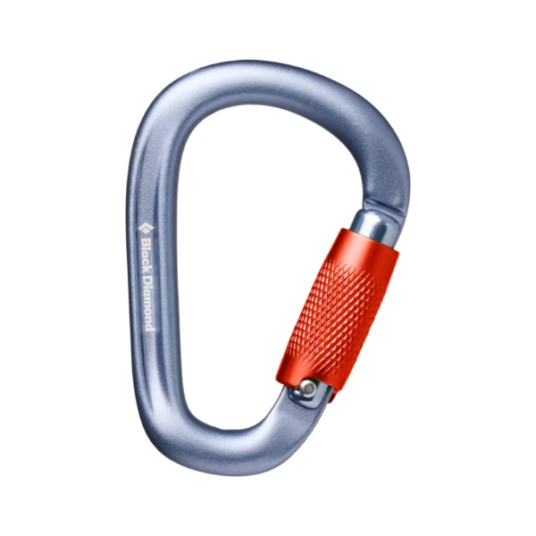 Black Diamond Pearlock Twistlock Carabiner Grey Καραμπίνερ Ασφαλείας