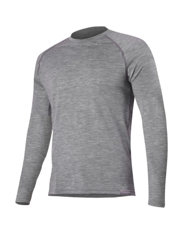 Lasting Atar Ανδρική 100% Merino Ισοθερμική Μακρυμάνικη Μπλούζα Light Grey