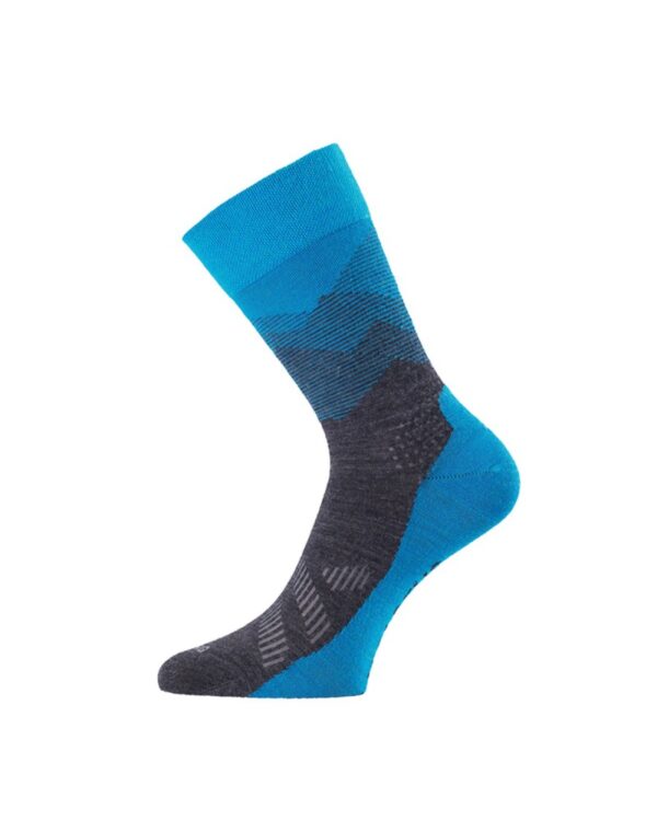 Lasting FWO Woolen Trekking Socks Μάλλινες Κάλτσες Ορειβασίας Blue