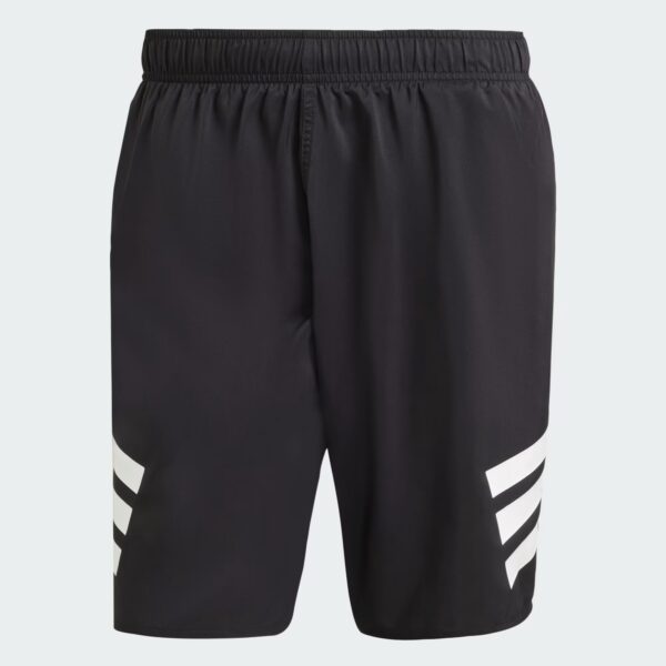 Adidas 3-Stripes Swim Shorts 8-Inch Shorts Αντρικό Συνθετικό Μαγιό Regular Fit Black / White