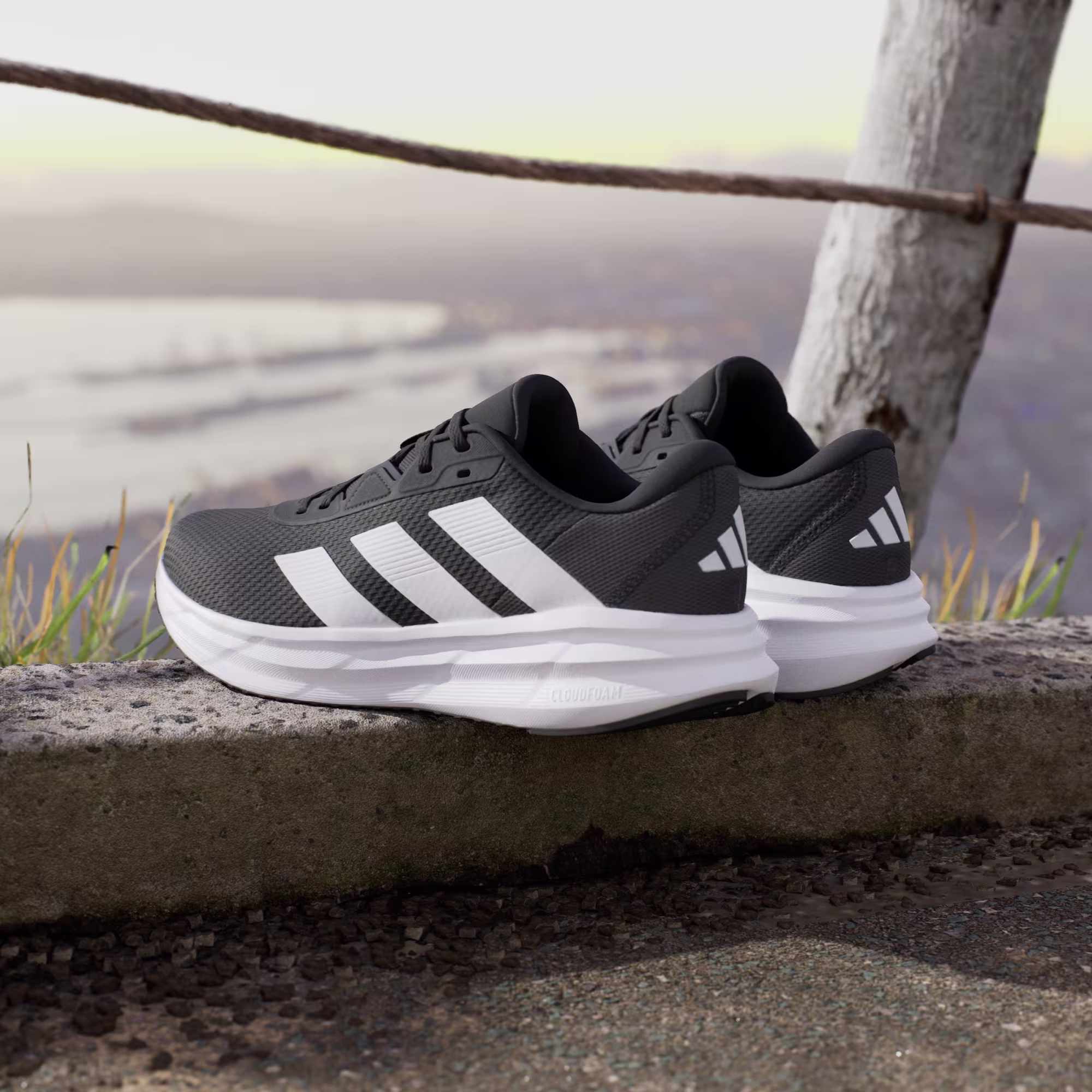 Adidas Galaxy 7 Running Shoes Ανδρικό Αντικραδασμικό Παπούτσι Τρεξίματος Core Black / Cloud White / Carbon - Image 4