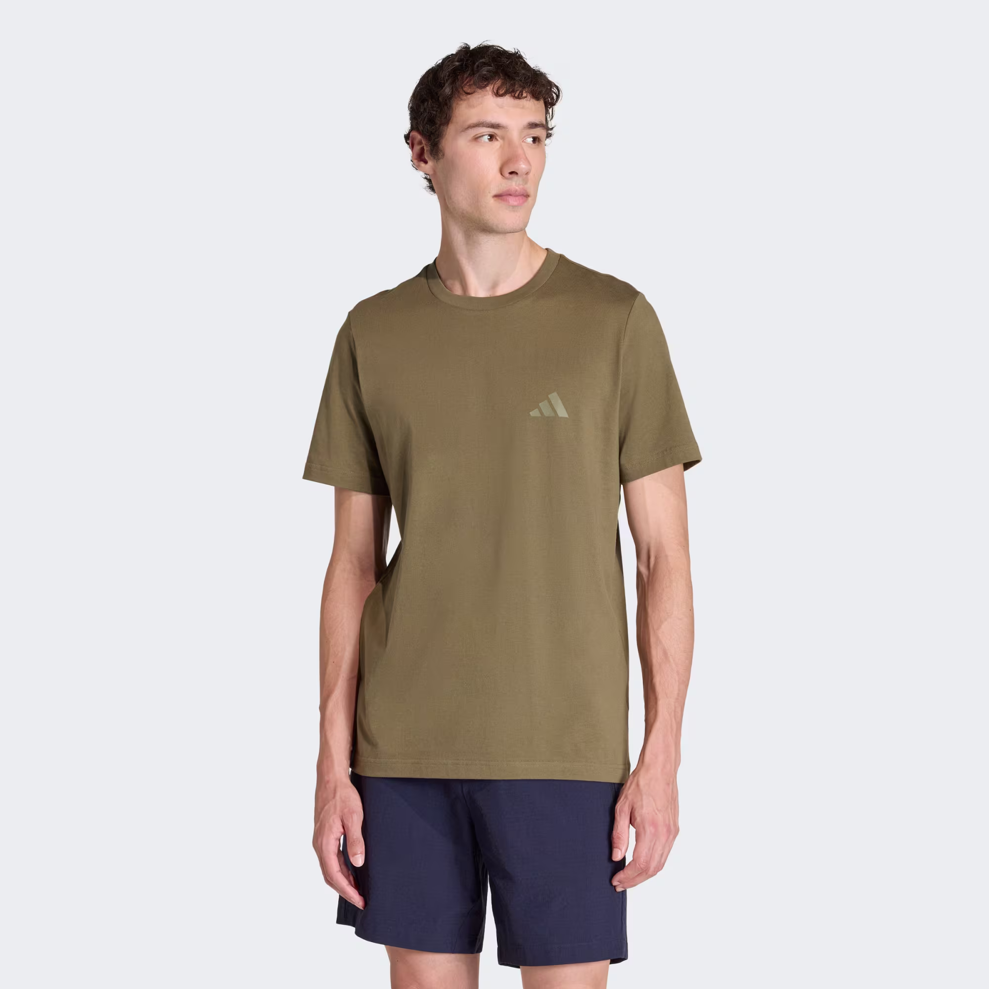 Terrex Mountain Graphic Αντρικό Βαμβακερό T-shirt Olive Strata Regular Fit - Image 4
