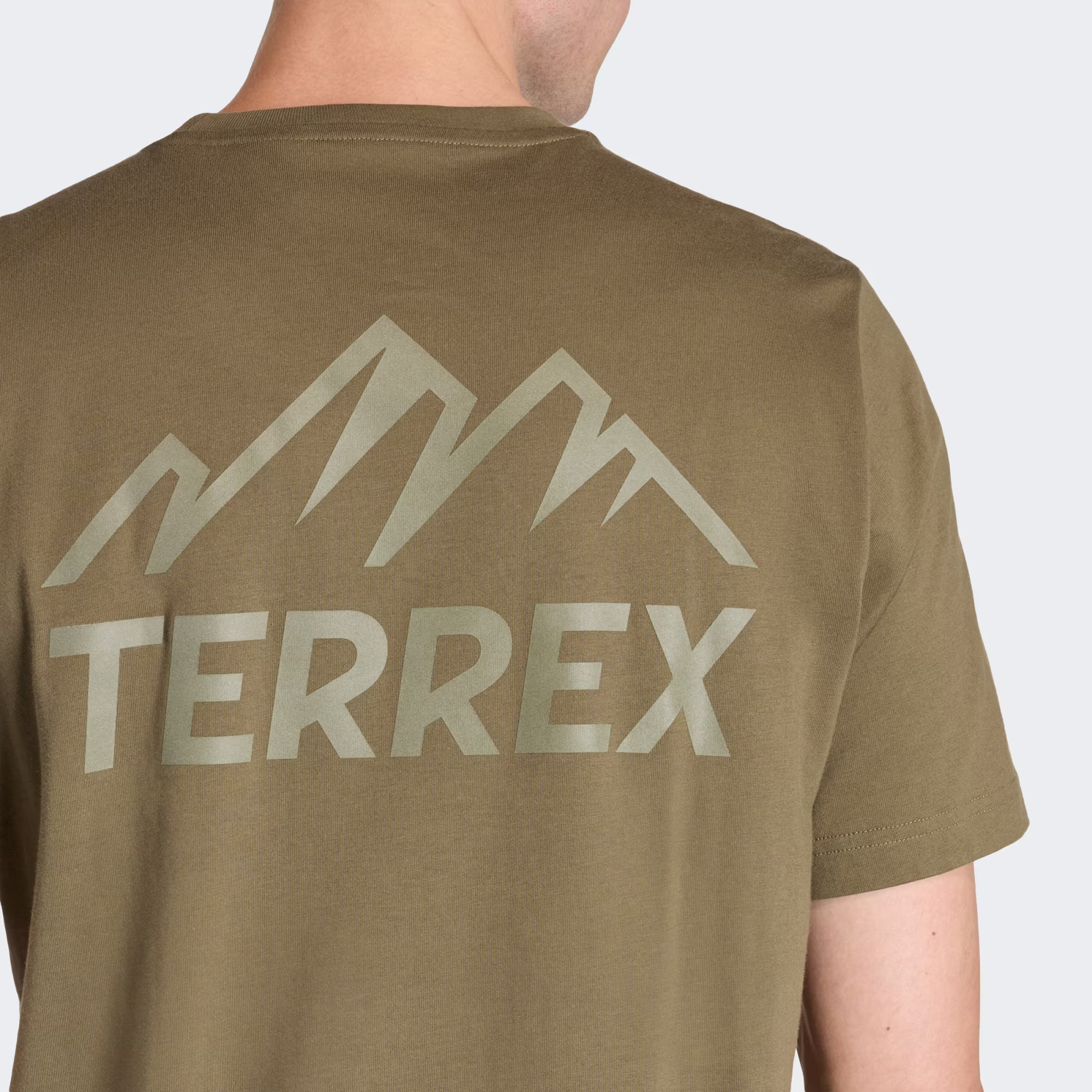 Terrex Mountain Graphic Αντρικό Βαμβακερό T-shirt Olive Strata Regular Fit - Image 2
