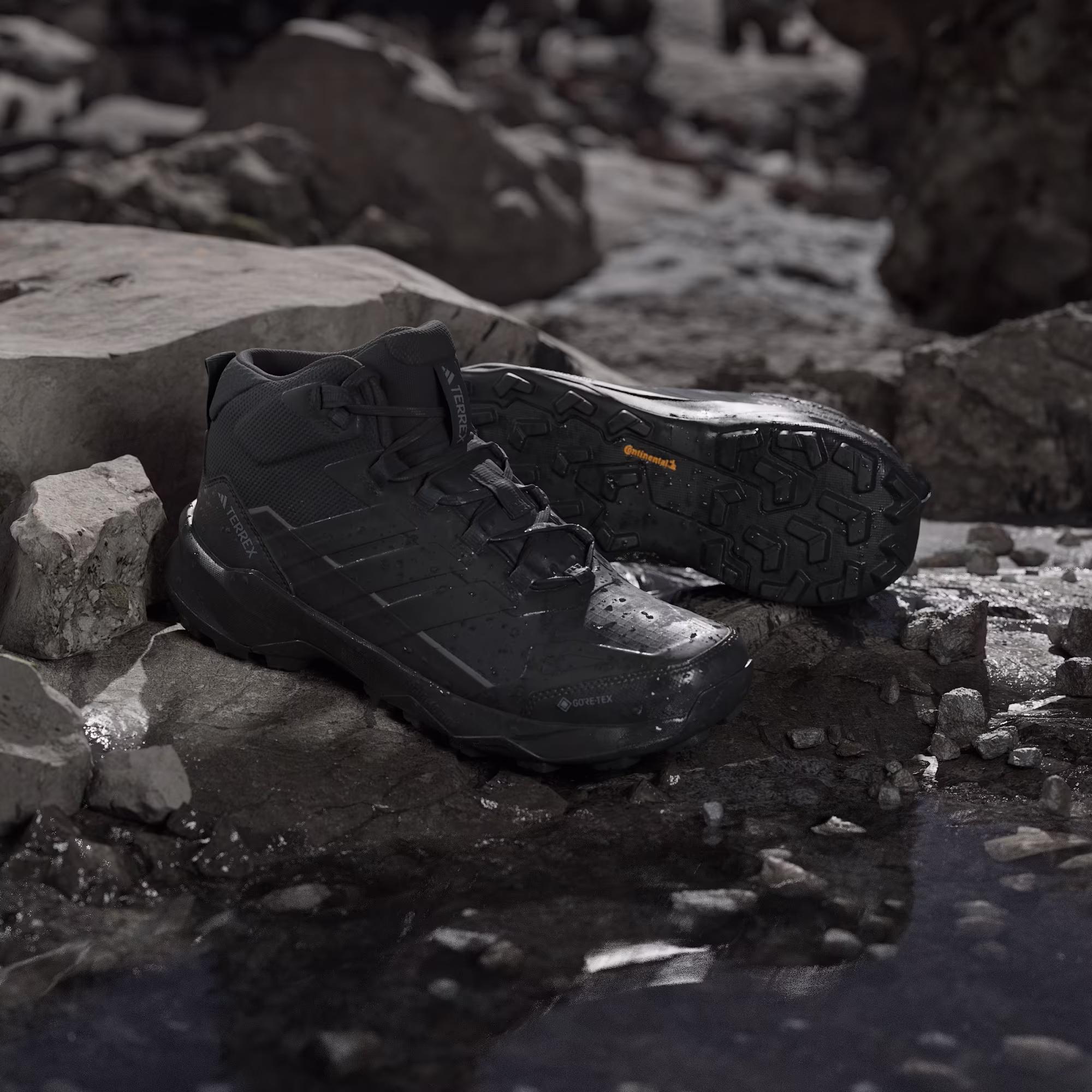 Adidas Terrex Skychaser AX 5 Mid Gore-tex Αδιάβροχο Αντρικό Μποτάκι Ορειβασίας Core Black / Core Black / Carbon - Image 7