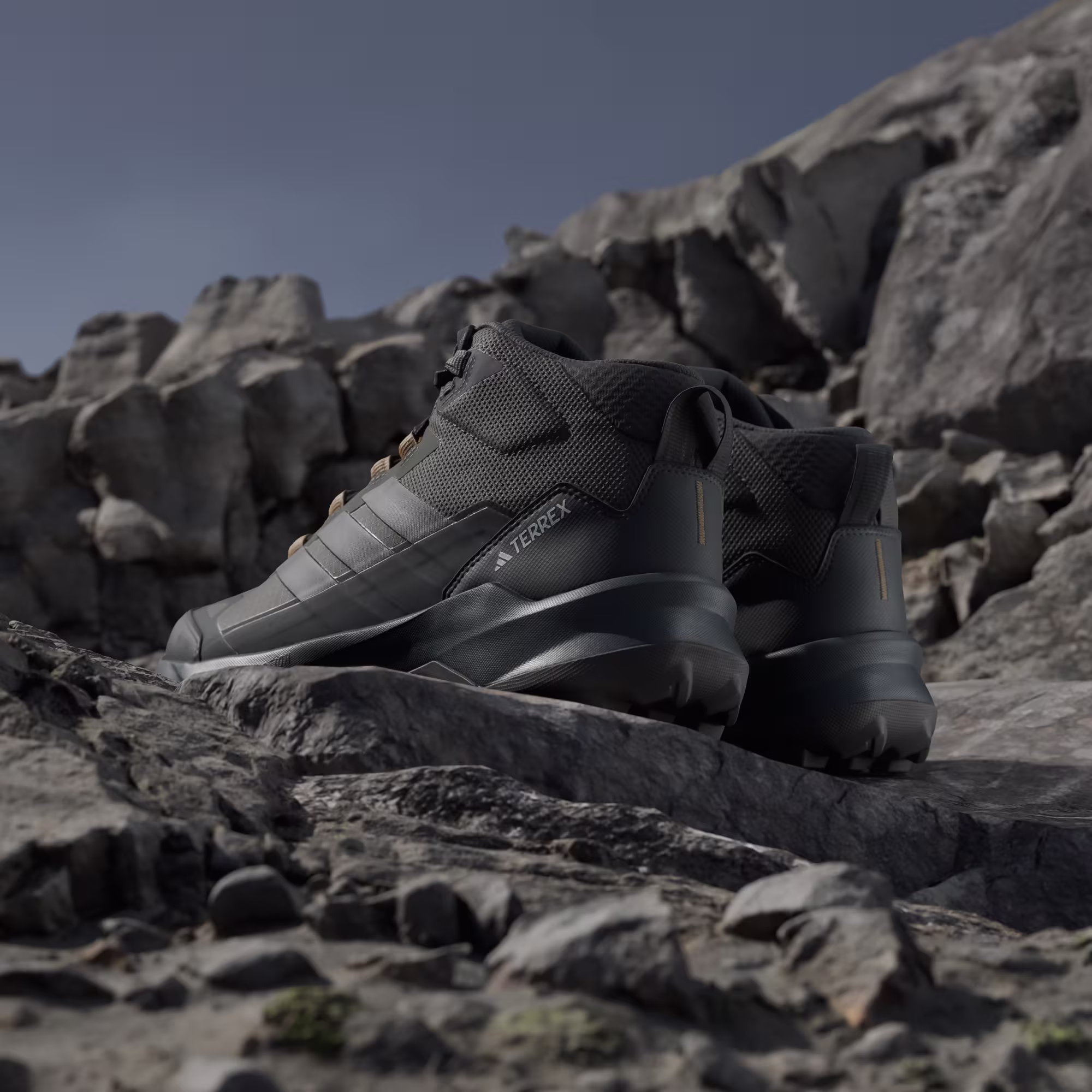 Adidas Terrex Skychaser AX 5 Mid Gore-tex Αδιάβροχο Αντρικό Μποτάκι Ορειβασίας Shaoli/Carbon - Image 4