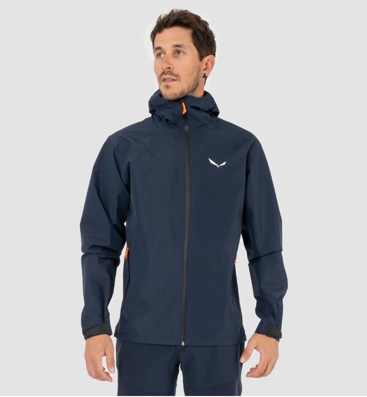 Αδιάβροχο Ανδρικό Μπλε Τζάκετ Salewa Puez 2.5L Powertex