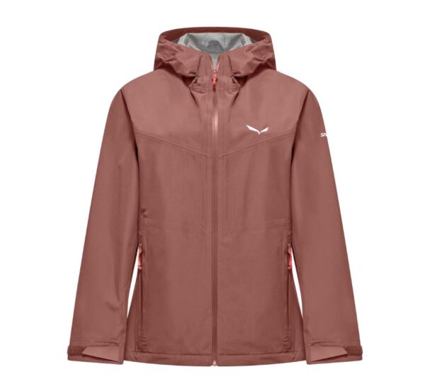 Salewa Puez Aqua 2.5L Powertex Jacket Desert Pink Γυναικείο Αδιάβροχο Regular Fit