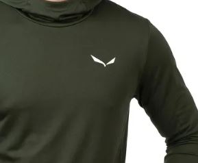 Salewa Puez Sun Ανδρική Μπλούζα με Κουκούλα SPF50 Quiksand - Image 2