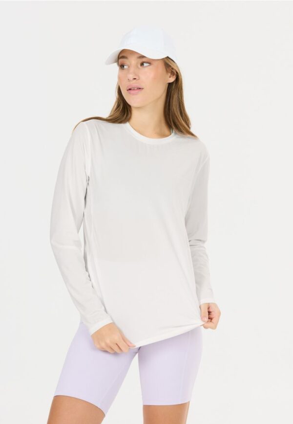 Endurance Nan L/S Tee Women Μακρυμάνικη Λευκή Μπλούζα