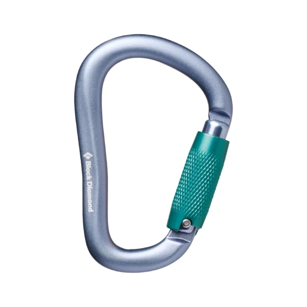 Black Diamond Pearlock Twistlock Carabiner Grey Καραμπίνερ Ασφαλείας