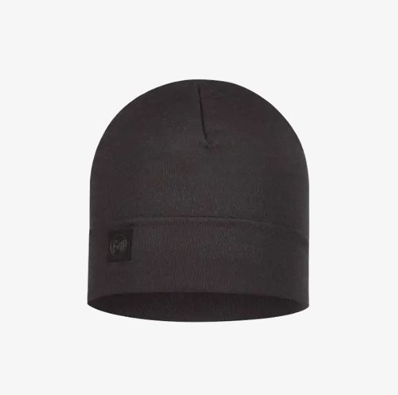 Buff Merino Heavyweight Σκούφος Solid Black