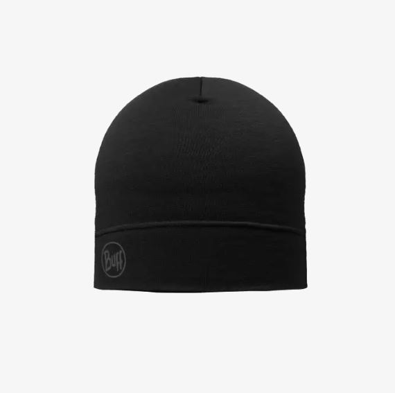 Buff Merino Lightweight Σκούφος Solid Black