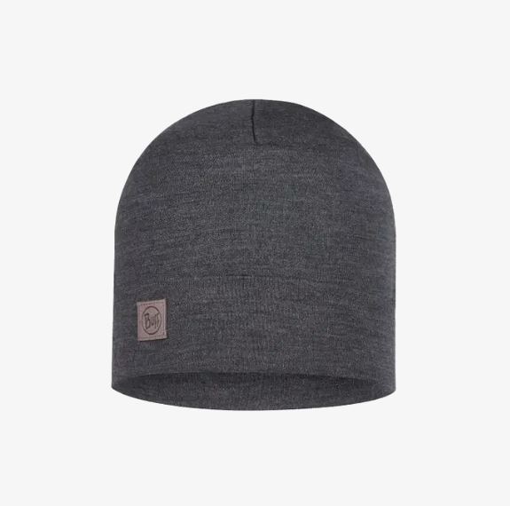 Buff Merino Heavyweight Σκούφος Solid Grey