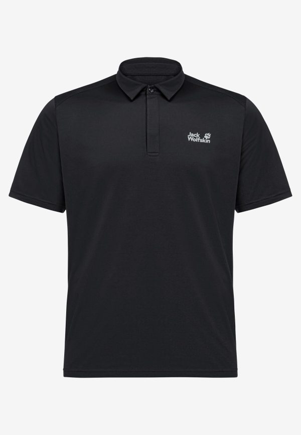 Jack Wolfskin Delgami Polo Αντρικό Κρικοντομάνικο Μπλουζάκι