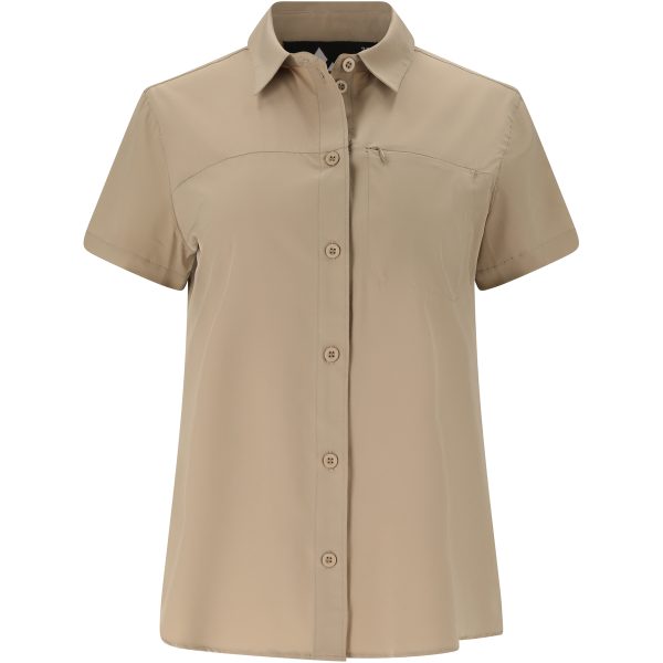Whistler Jeromy Γυναικείο Κοντομάνικο Πουκάμισο Functional Shirt  Weathered Teak