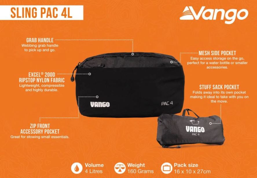 Vango Sling Pac 4L Grey - Image 2