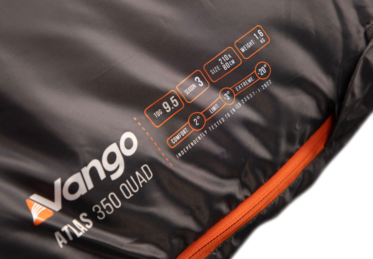 Vango Atlas 350 Sleeping Bag Quad Υπνόσακος Παραλληλόγραμμος - Image 4