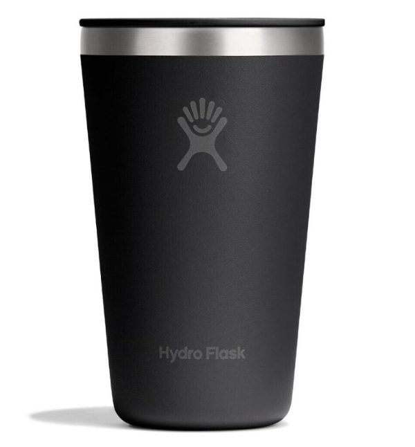Hydro Flask All Around Tumbler Ποτήρι Θερμός Ανοξείδωτο 473ml Black