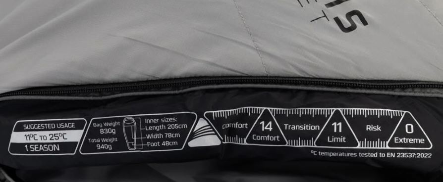 Vango Mantis Planet 50 Grey Flannel Υπνόσακος - Image 5