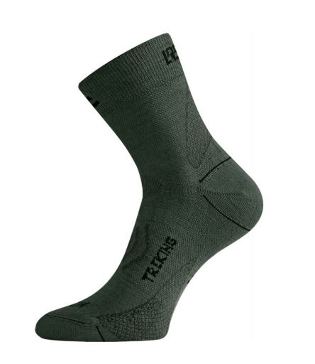 Lasting TNW Merino Μάλλινες Κάλτσες Πεζοπορίας Green