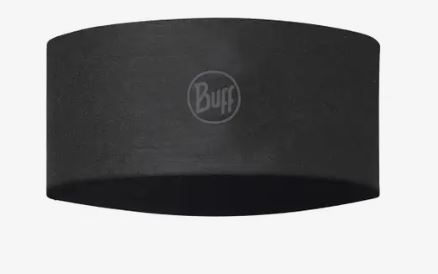 Buff Coolnet UV Wide  Headband Solid Black Αθλητική Κορδέλα