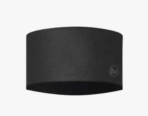 Buff Coolnet UV Wide Headband Solid Black Αθλητική Κορδέλα - Image 2
