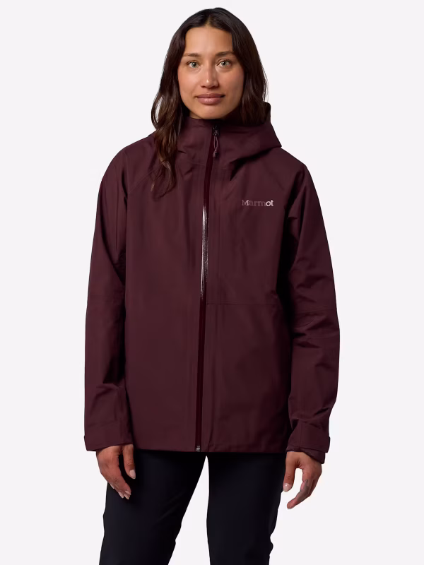Marmot Waypoint Gore-Tex Jacket Γυναικείο Συνθετικό Αδιάβροχο Regular Fit Black Plum