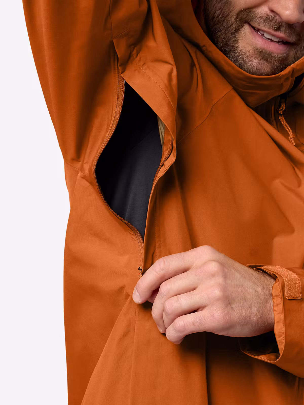 Marmot Waypoint Gore-Tex Jacket Ανδρικό Συνθετικό Αδιάβροχο Regular Fit Dark Spice - Image 3