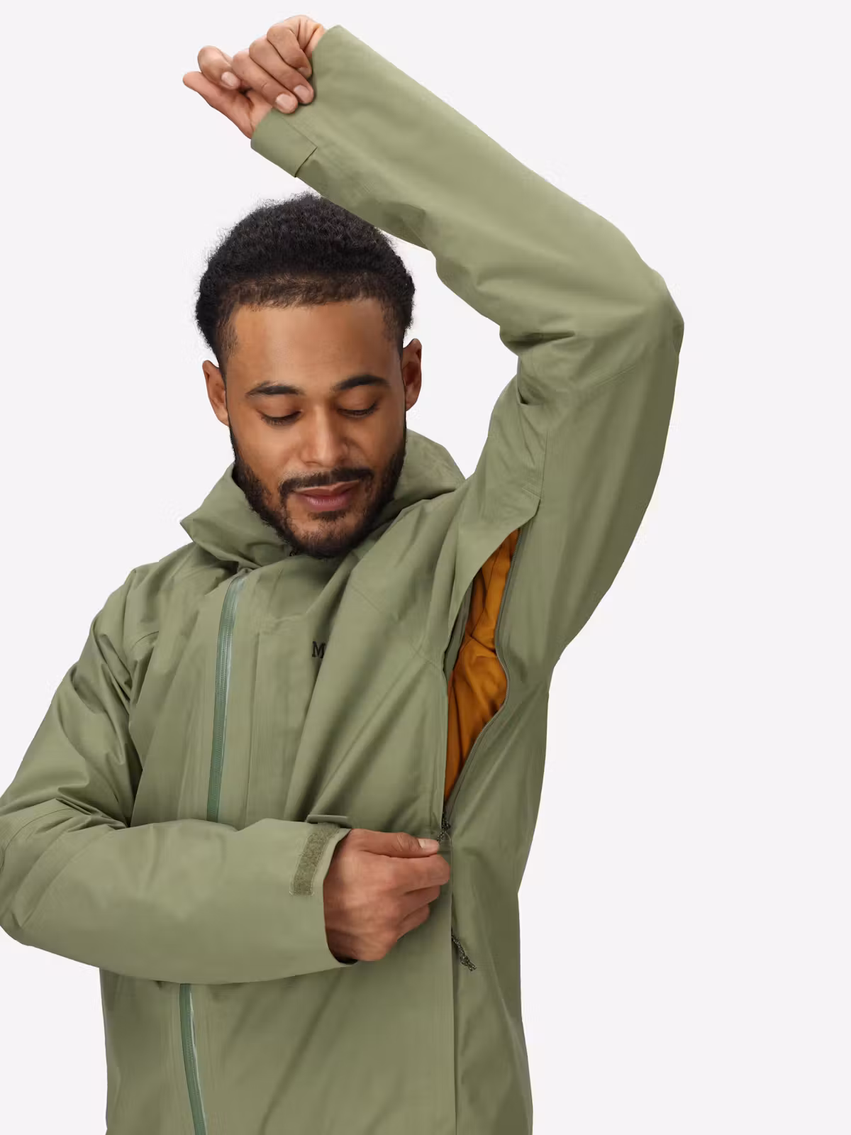 Marmot Waypoint Gore-Tex Jacket Ανδρικό Συνθετικό Αδιάβροχο Regular Fit Olive Grove - Image 2