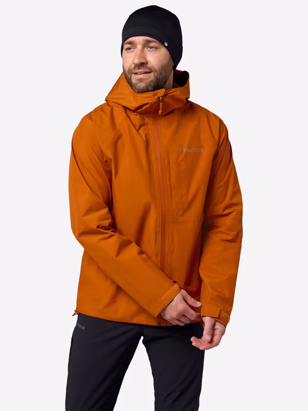 Marmot Waypoint Gore-Tex Jacket Ανδρικό Συνθετικό Αδιάβροχο Regular Fit Dark Spice